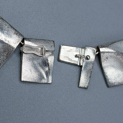 Estate Sterling Silver Lapponia "Galactic Peaks" Necklace Designed by Björn Weckström