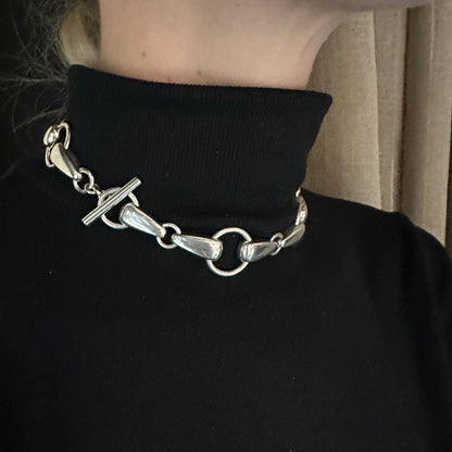 Estate Georg Jensen Sterling Silver Snaffle Bracelet by Flemming Eskildsen No 249