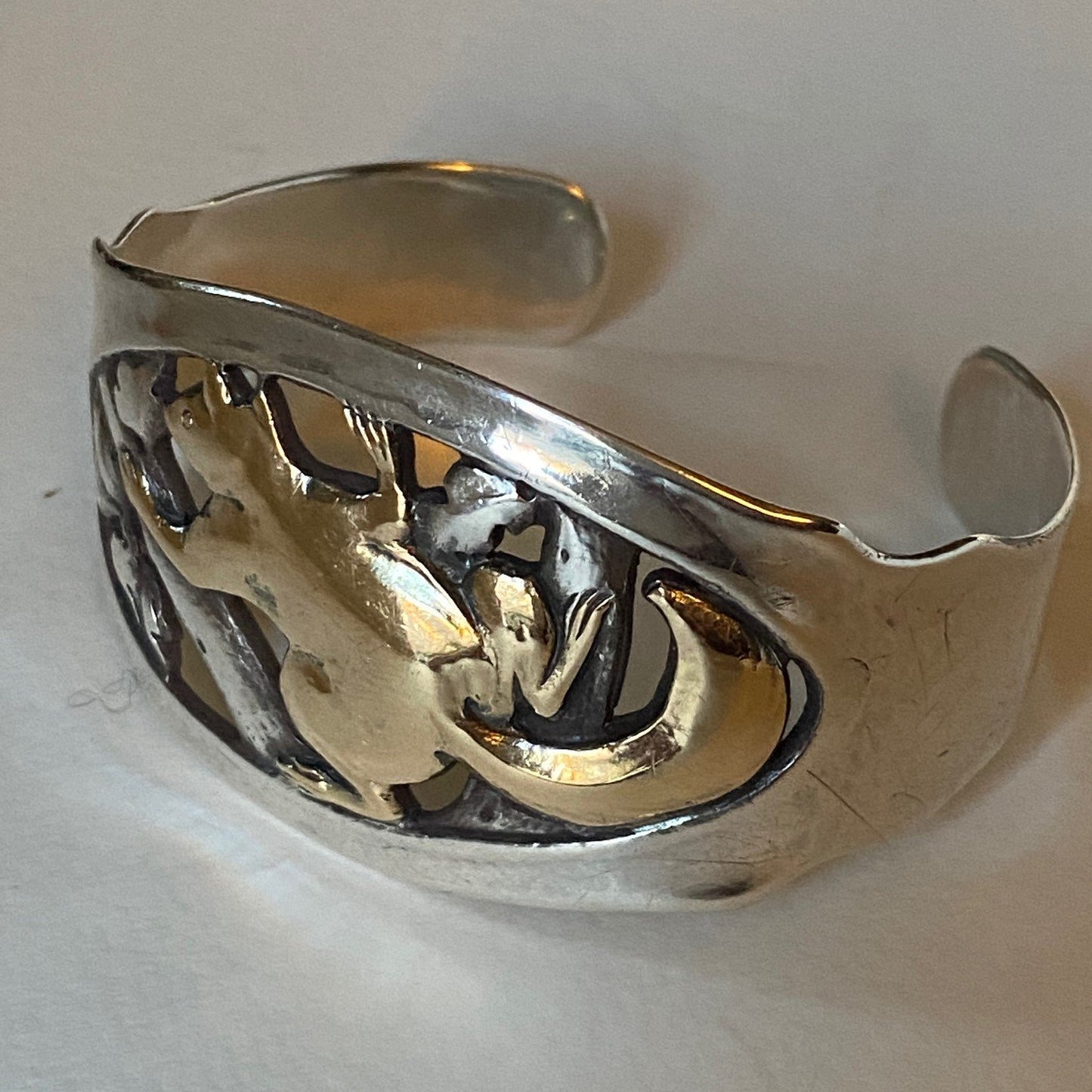 Peer Smed Sterling Silver "Squirrel" Cuff Bracelet