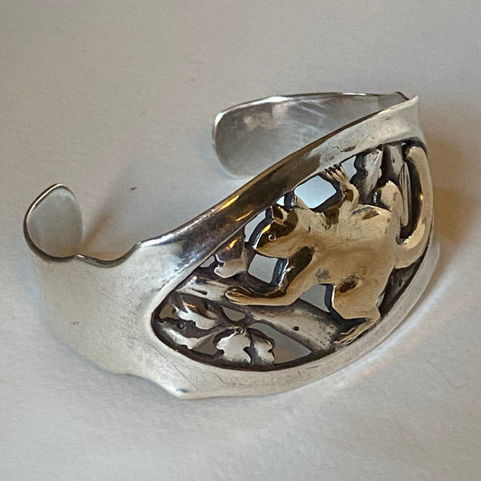 Peer Smed Sterling Silver "Squirrel" Cuff Bracelet