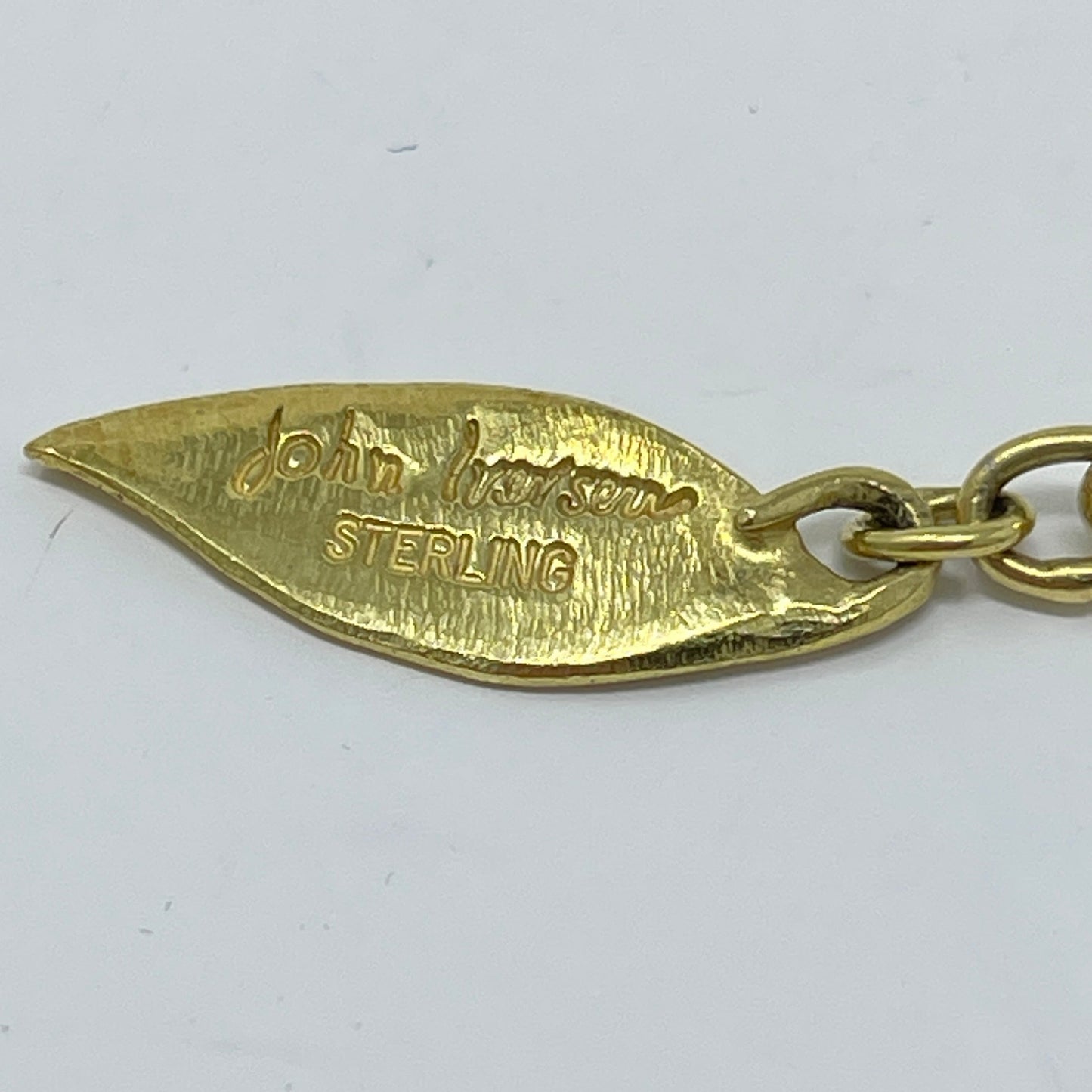 Estate Sterling Silver w/ 24KT Gold Vermeil Small Torque Neck Ring by John Iversen