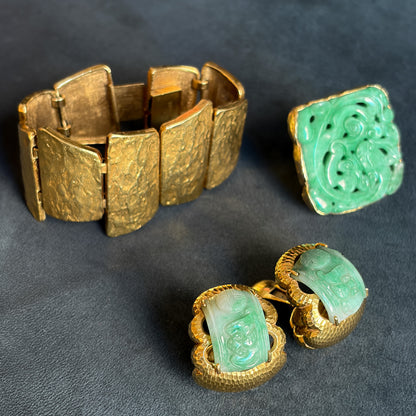 Estate Ed Weiner 18kt Gold Hand Wrought Bracelet