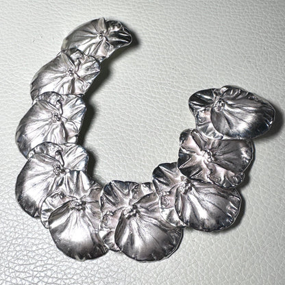 Estate Janet Gabriel Sterling Silver Pansy Bracelet