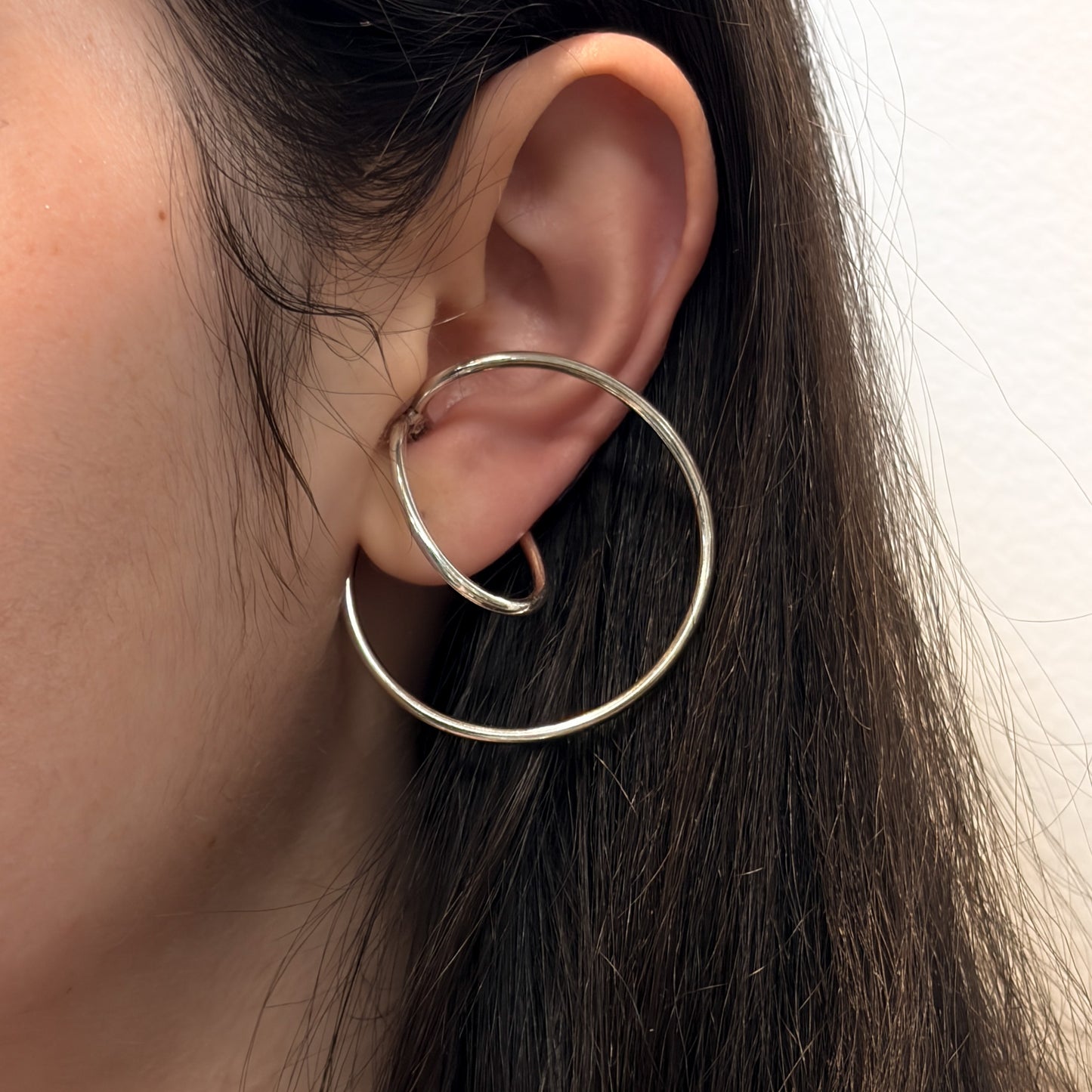 Estate Sterling Silver Georg Jensen Sterling "Alliance" Ear Cuffs by Allan Scharff no 554C