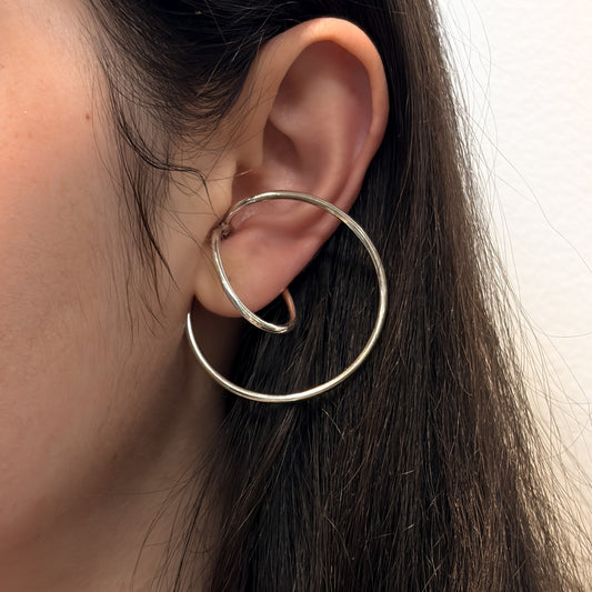 Estate Sterling Silver Georg Jensen Sterling "Alliance" Ear Cuffs by Allan Scharff no 554C