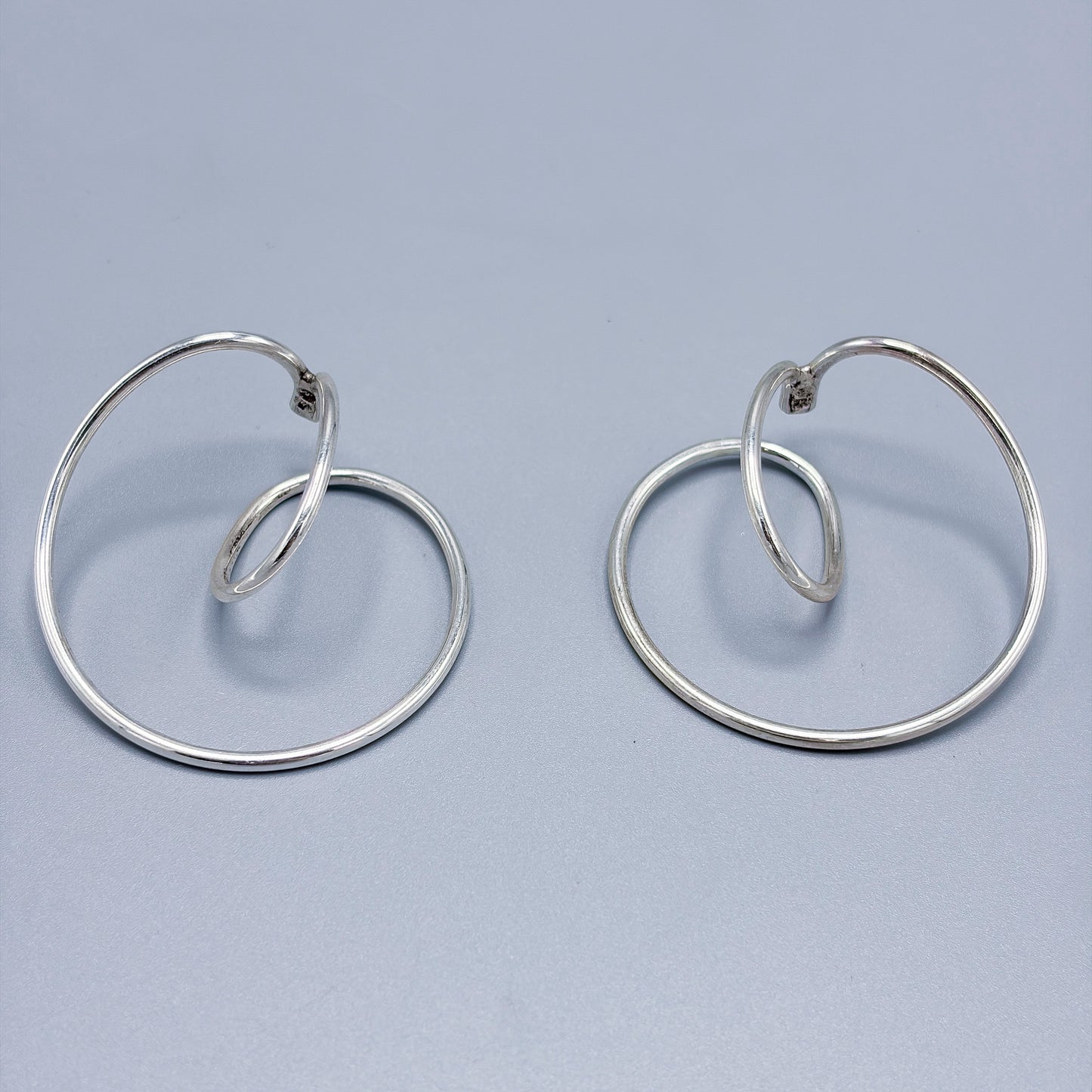 Estate Sterling Silver Georg Jensen Sterling "Alliance" Ear Cuffs by Allan Scharff no 554C