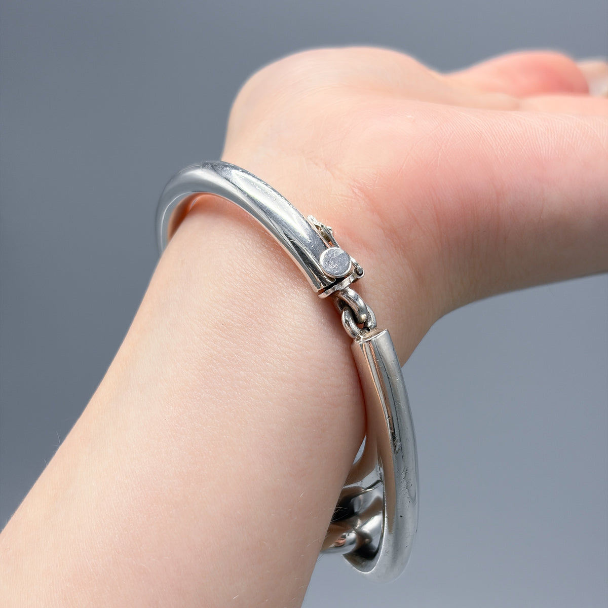 Estate Sterling Silver Link Bracelet by Jose Quintana