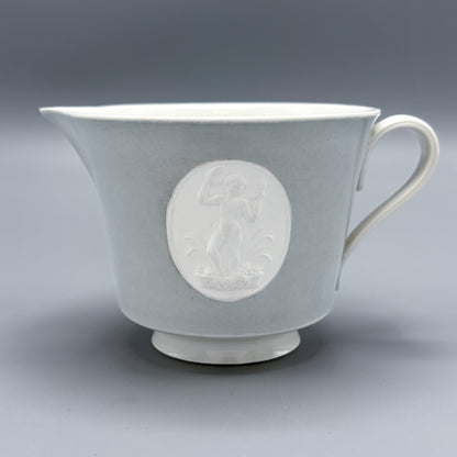 Estate KPM ARKADIA Pattern Gray & White Porcelain Cream & Sugar