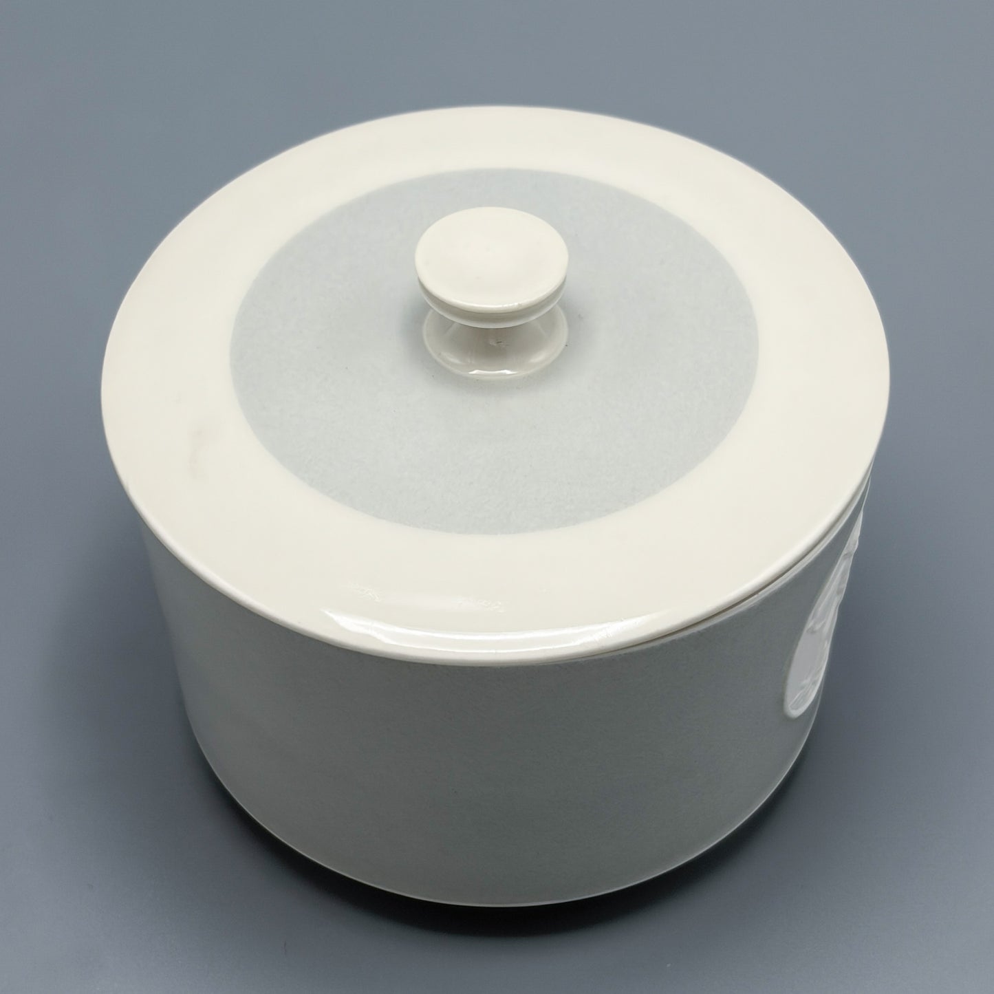 Estate KPM ARKADIA Pattern Gray & White Porcelain Cream & Sugar
