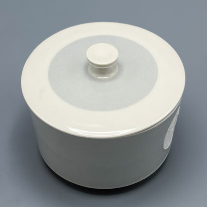 Estate KPM ARKADIA Pattern Gray & White Porcelain Cream & Sugar