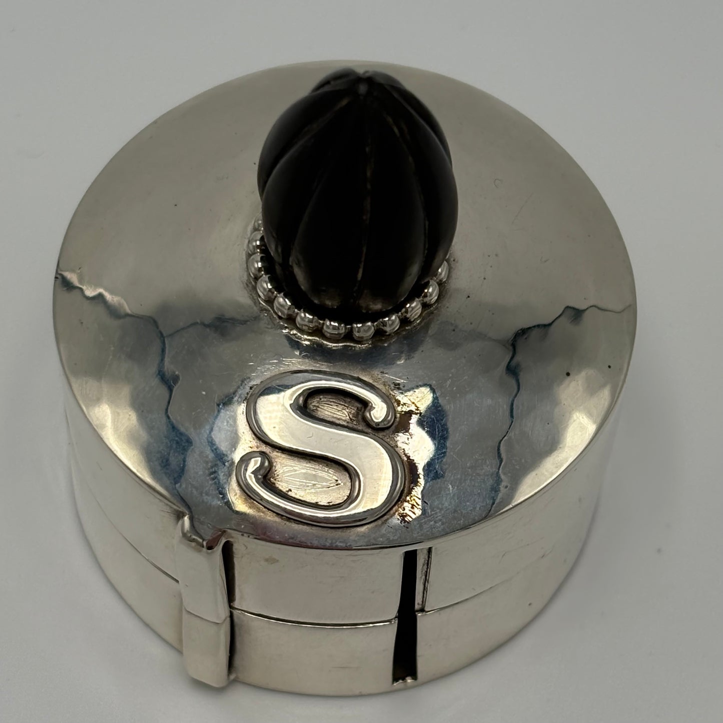 Estate Sterling Silver Hand Wrought Extremely Rare Stamp Holder by Kailo