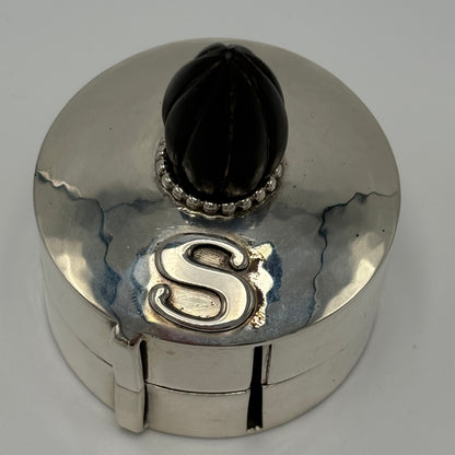 Estate Sterling Silver Hand Wrought Extremely Rare Stamp Holder by Kailo