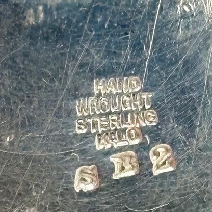 Estate Sterling Silver Hand Wrought Extremely Rare Stamp Holder by Kailo