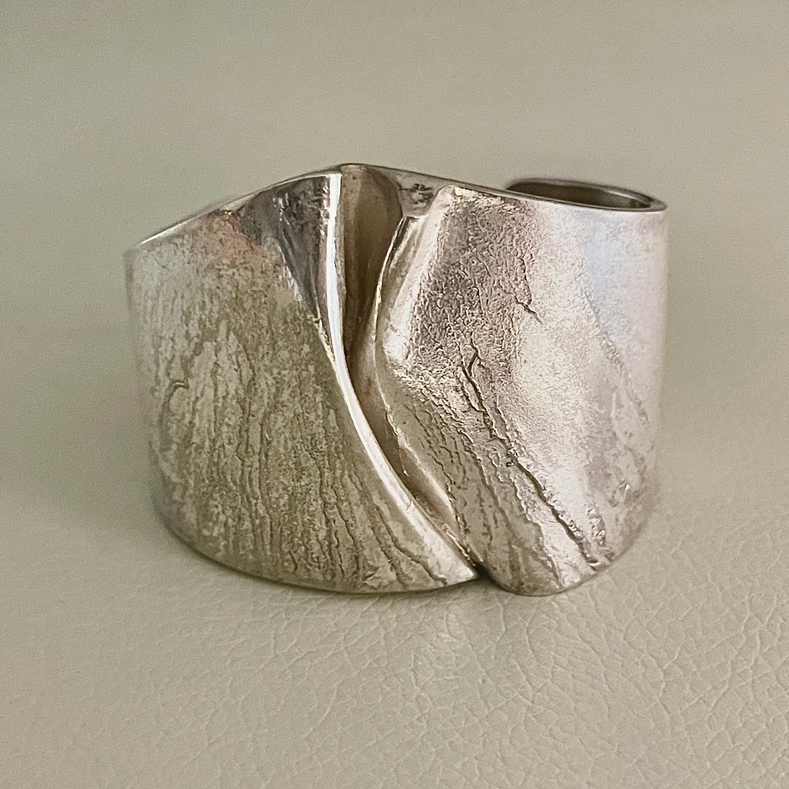 Estate Sterling Silver Ygol for Lapponia Cuff Bracelet by Björn
