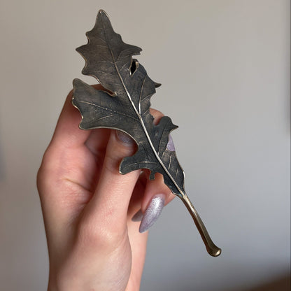Estate Oak Leaf Brooch by John Iversen
