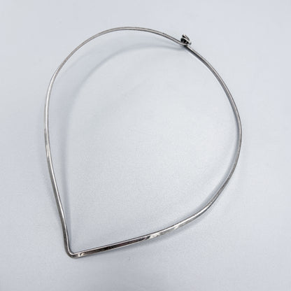 Estate Sterling Silver Taxco Mexico Silver Pointed Neck Ring