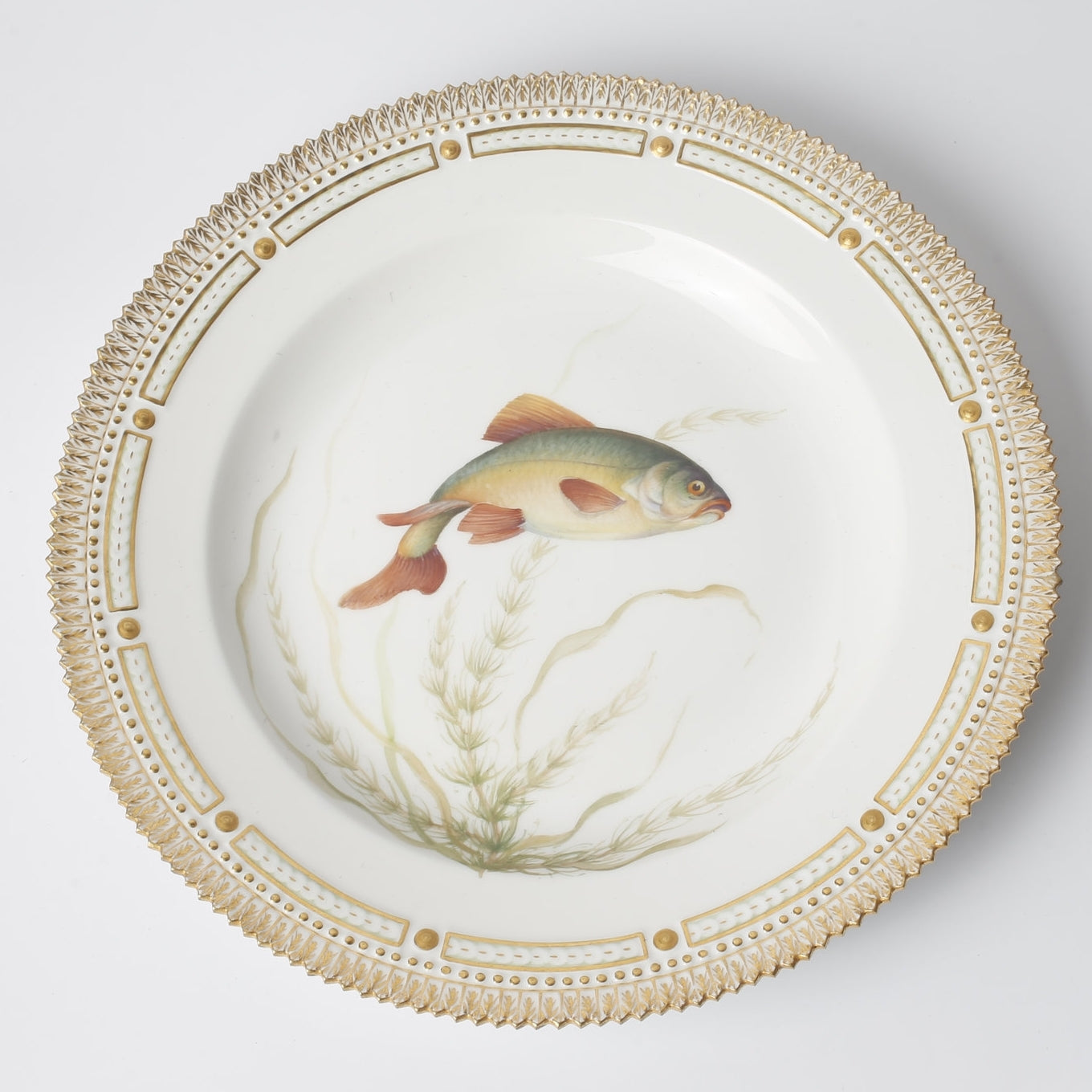 Royal Copenhagen Fish Plate "Leuciscus Erythrophthalmus" by Royal Copenhagen