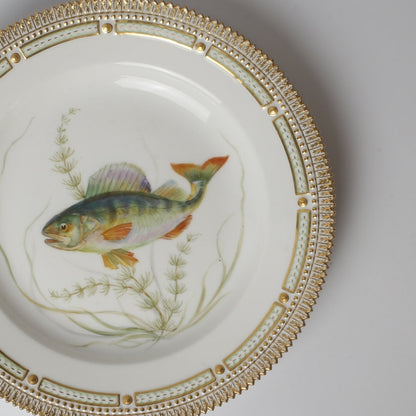 Royal Copenhagen Fish Plates "Perca Pluvialilis" by Royal Copenhagen