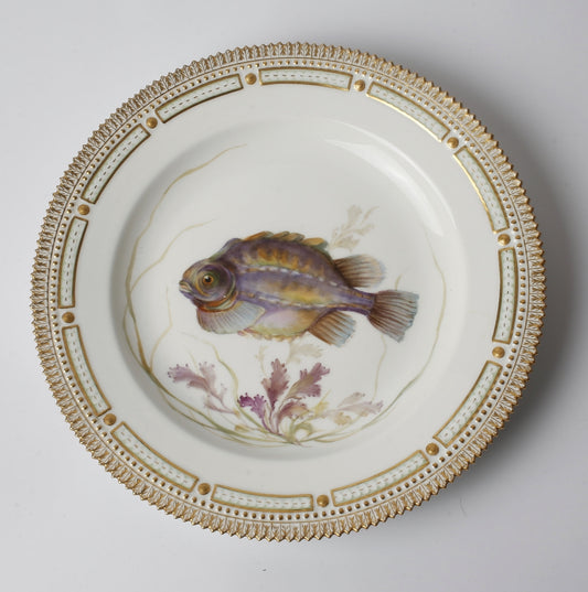 Royal Copenhagen Fish Plate "Cyclopterus Lumpus" by Royal Copenhagen