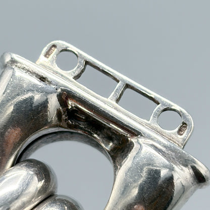 Estate Sterling Silver Extra Chunky Mariner Link Bracelet