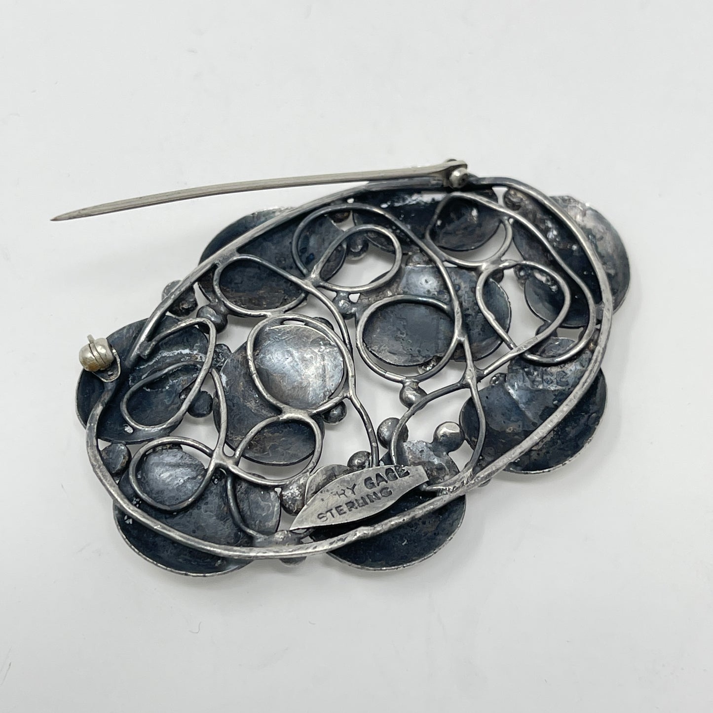 Estate Mary Gage Sterling Silver Brooch