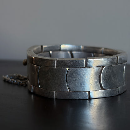 Estate Sterling Silver Modernist Bracelet