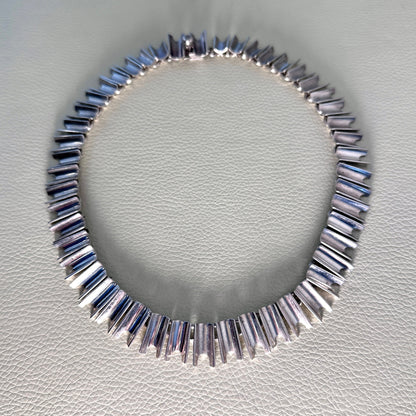 Estate Sterling Silver Taxco Modernist Necklace