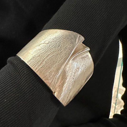 Estate Sterling Silver Ygol for Lapponia Cuff Bracelet by Björn Weckström