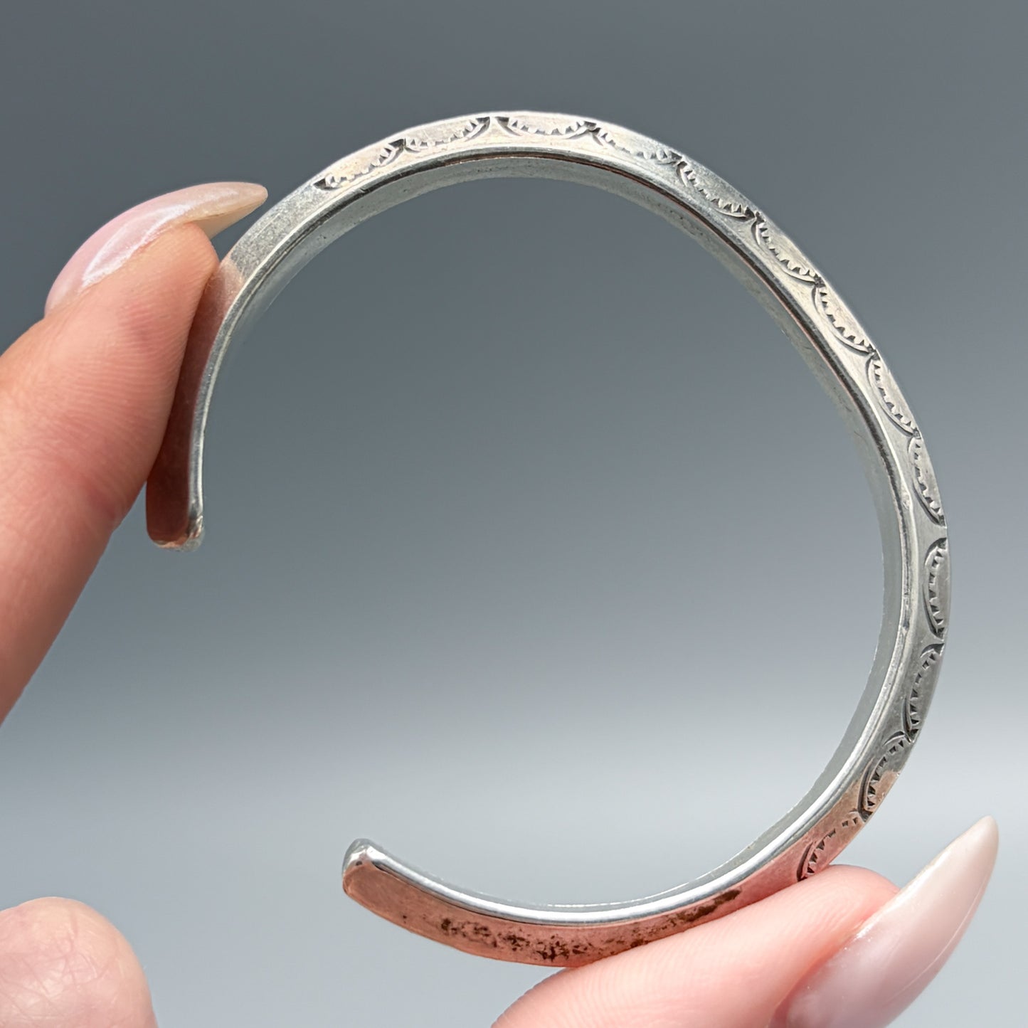 Estate Sterling Silver Navajo Cuff