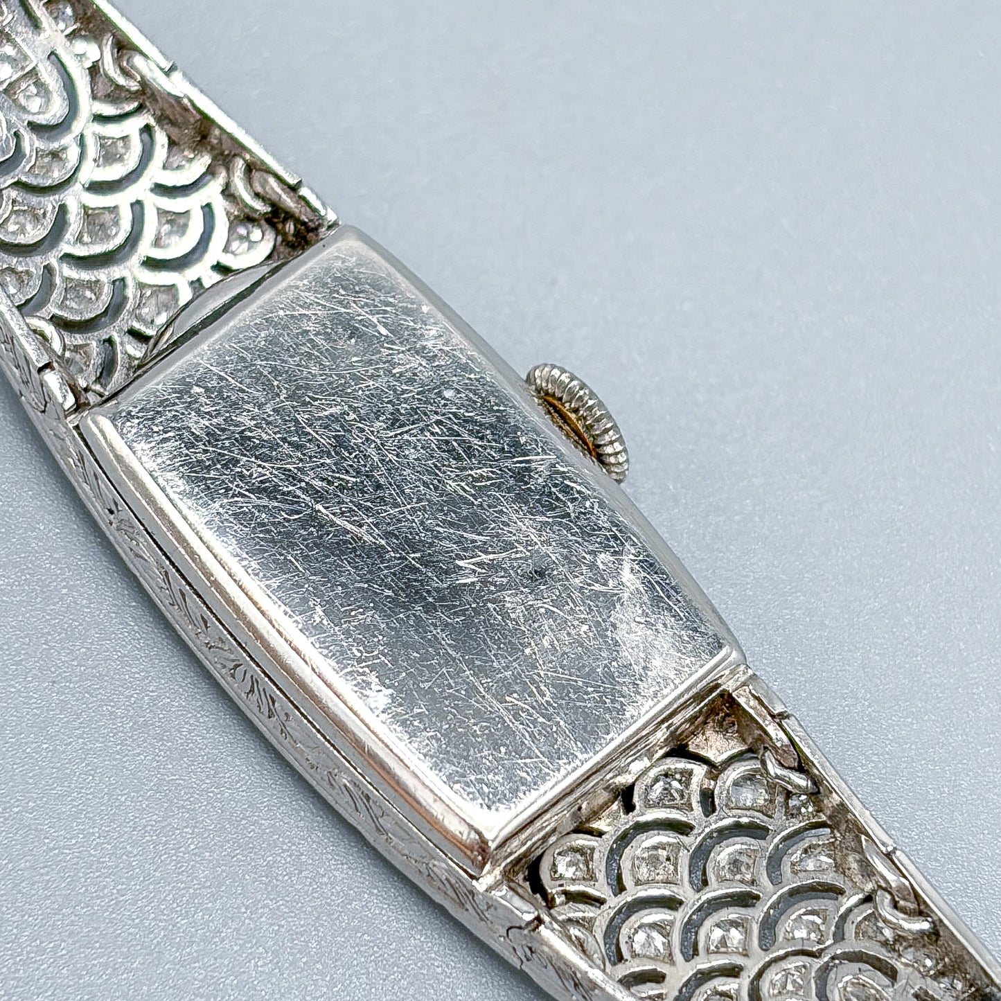 Antique French Art Deco Platinum & Diamond Numa Watch