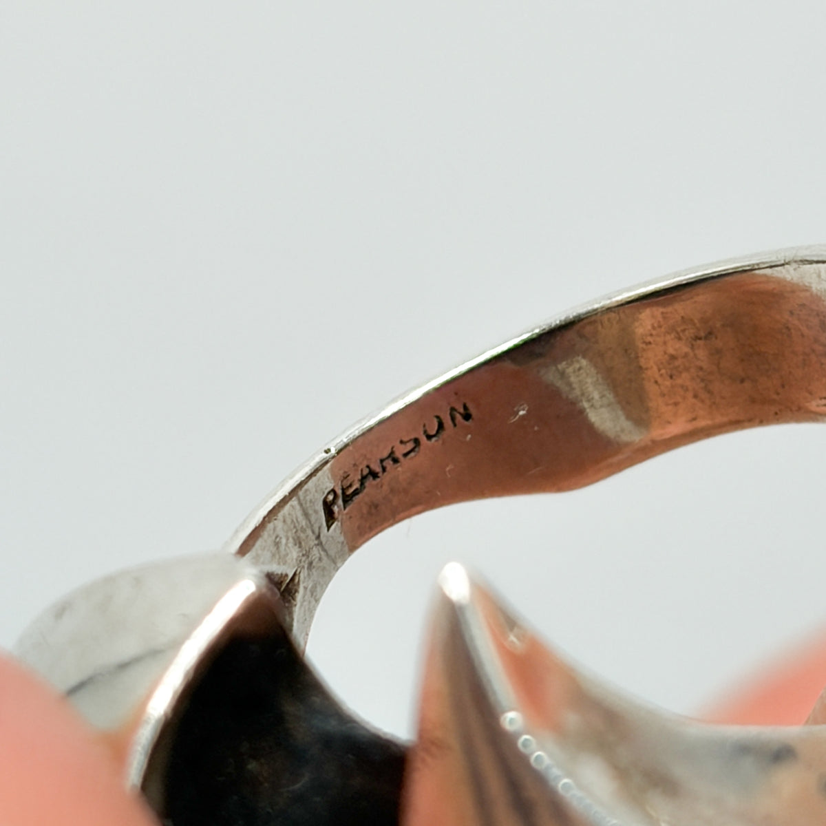 Estate  Sterling Silver Ronald Hayes Pearson Organic Split Ring