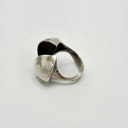 Estate  Sterling Silver Ronald Hayes Pearson Organic Split Ring
