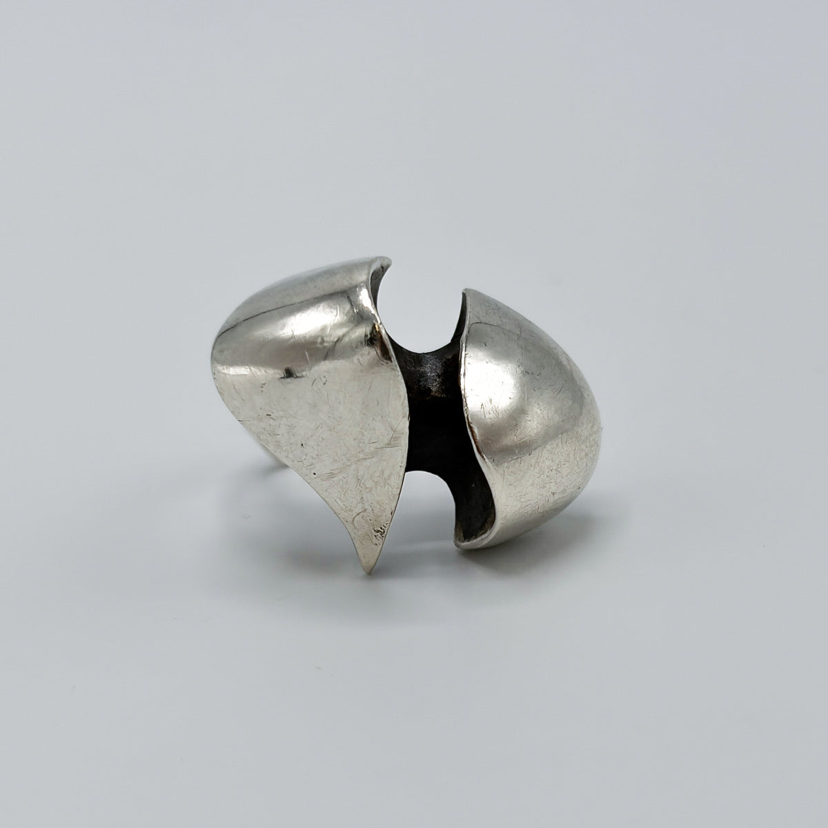 Estate  Sterling Silver Ronald Hayes Pearson Organic Split Ring