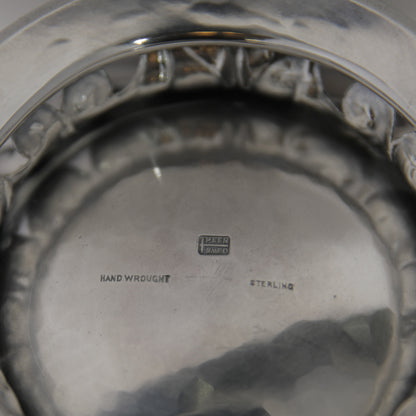 Estate Peer Smed Handwrought Sterling Silver Large Teapot with Jack and the Pulpit Motif