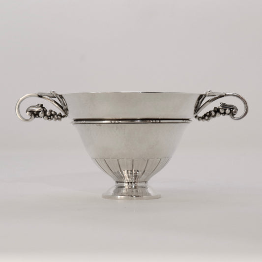 Estate Georg Jensen "Cosmos" Tea Strainer on stand by Johan Rohde No 45