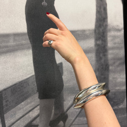 Estate Georg Jensen Sterling Silver Bangle Design No. 111 by Nanna Ditzel