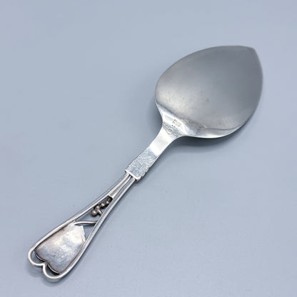Estate Georg Jensen Sterling Silver Foliate Ornamental Pie Server No 71