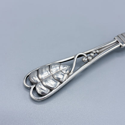 Estate Georg Jensen Sterling Silver Foliate Ornamental Pie Server No 71