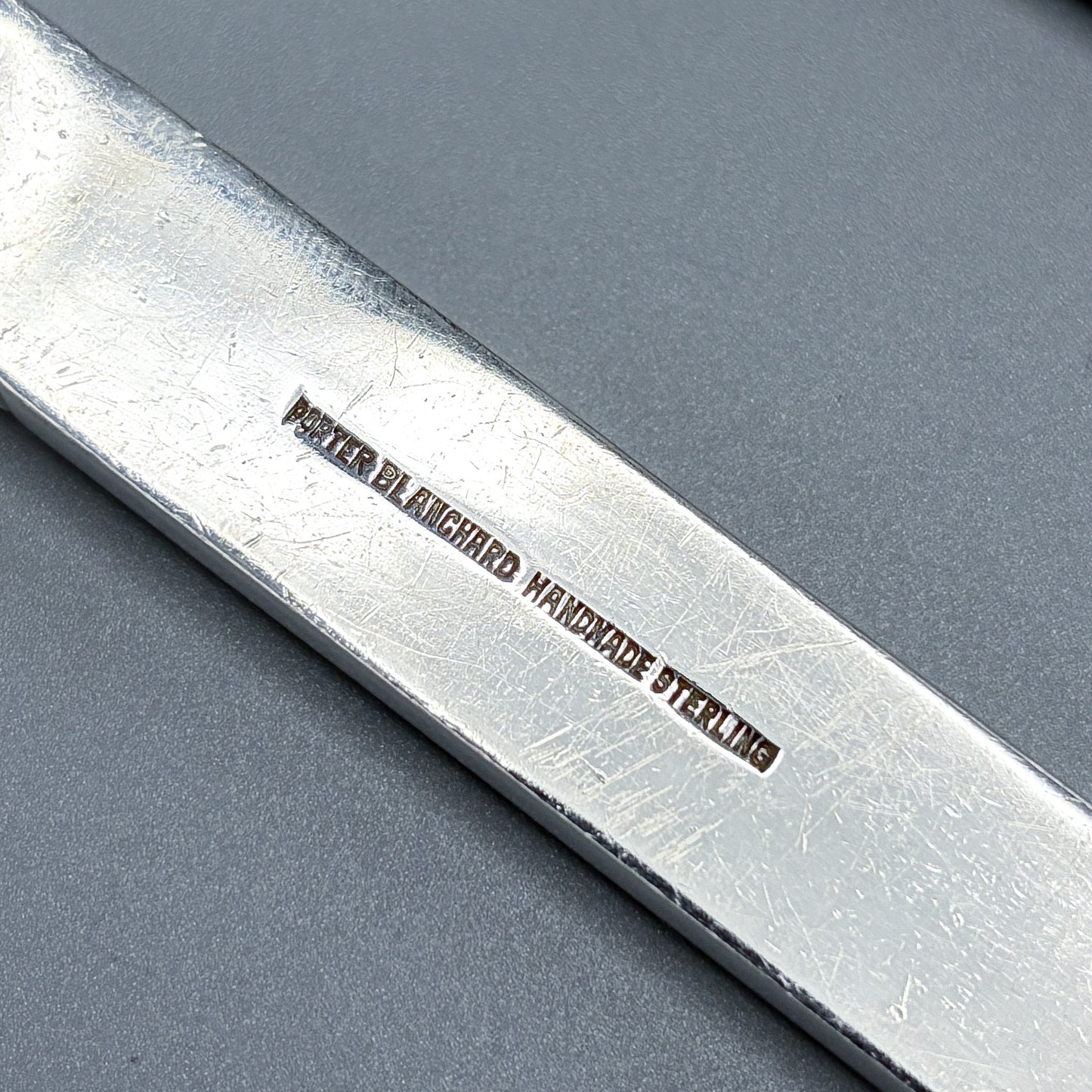 Estate Porter Blanchard Sterling Silver Flatware in the "Commonwealth" Pattern Service of 12