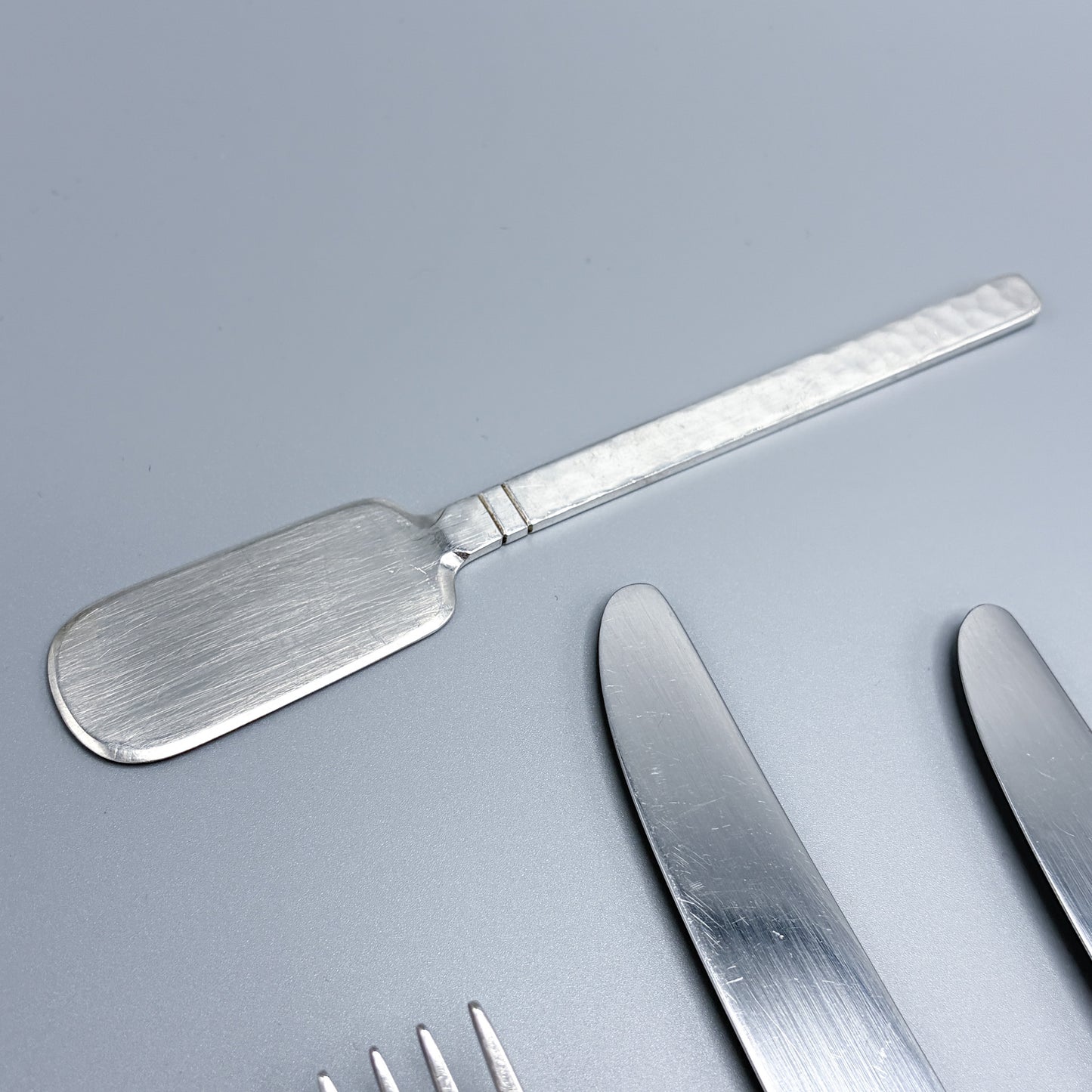 Estate Porter Blanchard Sterling Silver Flatware in the "Commonwealth" Pattern Service of 12