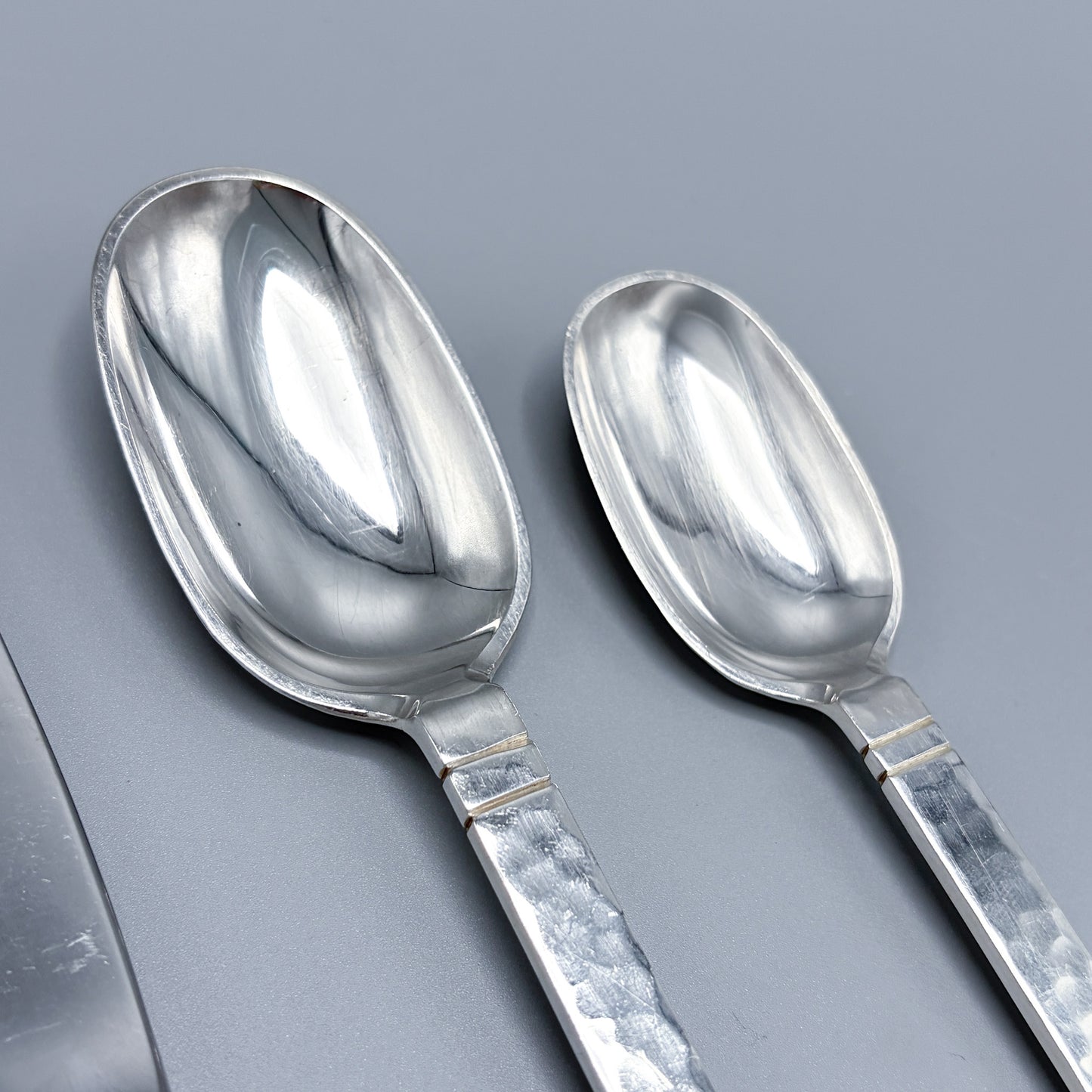 Estate Porter Blanchard Sterling Silver Flatware in the "Commonwealth" Pattern Service of 12