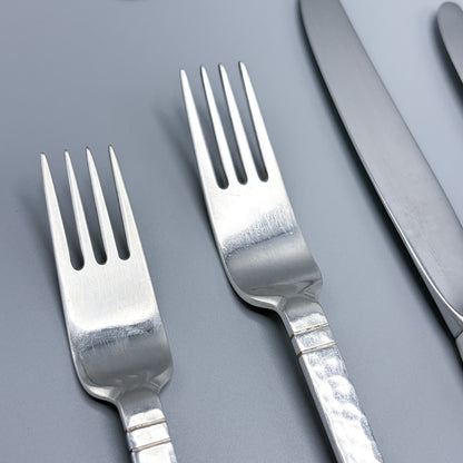 Estate Porter Blanchard Sterling Silver Flatware in the "Commonwealth" Pattern Service of 12