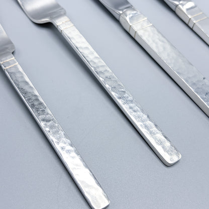 Estate Porter Blanchard Sterling Silver Flatware in the "Commonwealth" Pattern Service of 12
