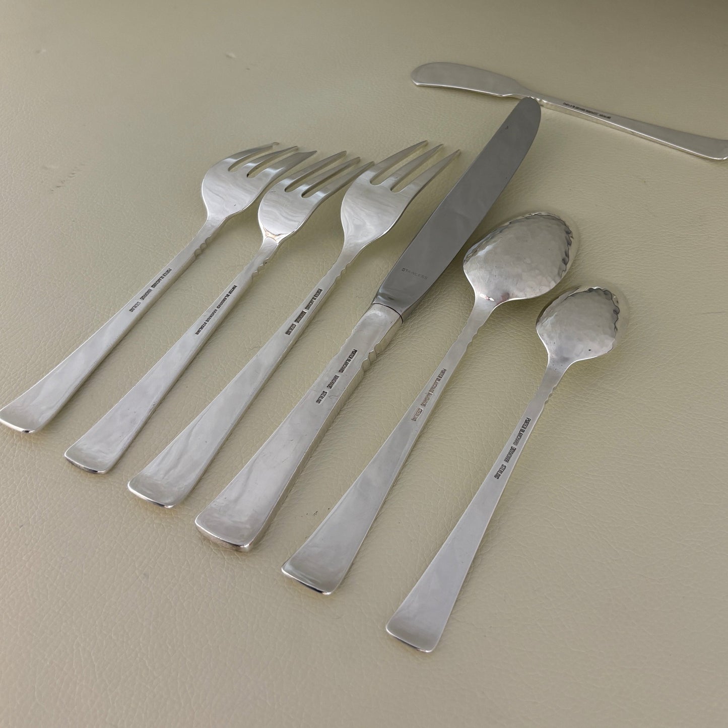 Estate Porter Blanchard Sterling Silver Flatware in the "Capri" Pattern Service of 12