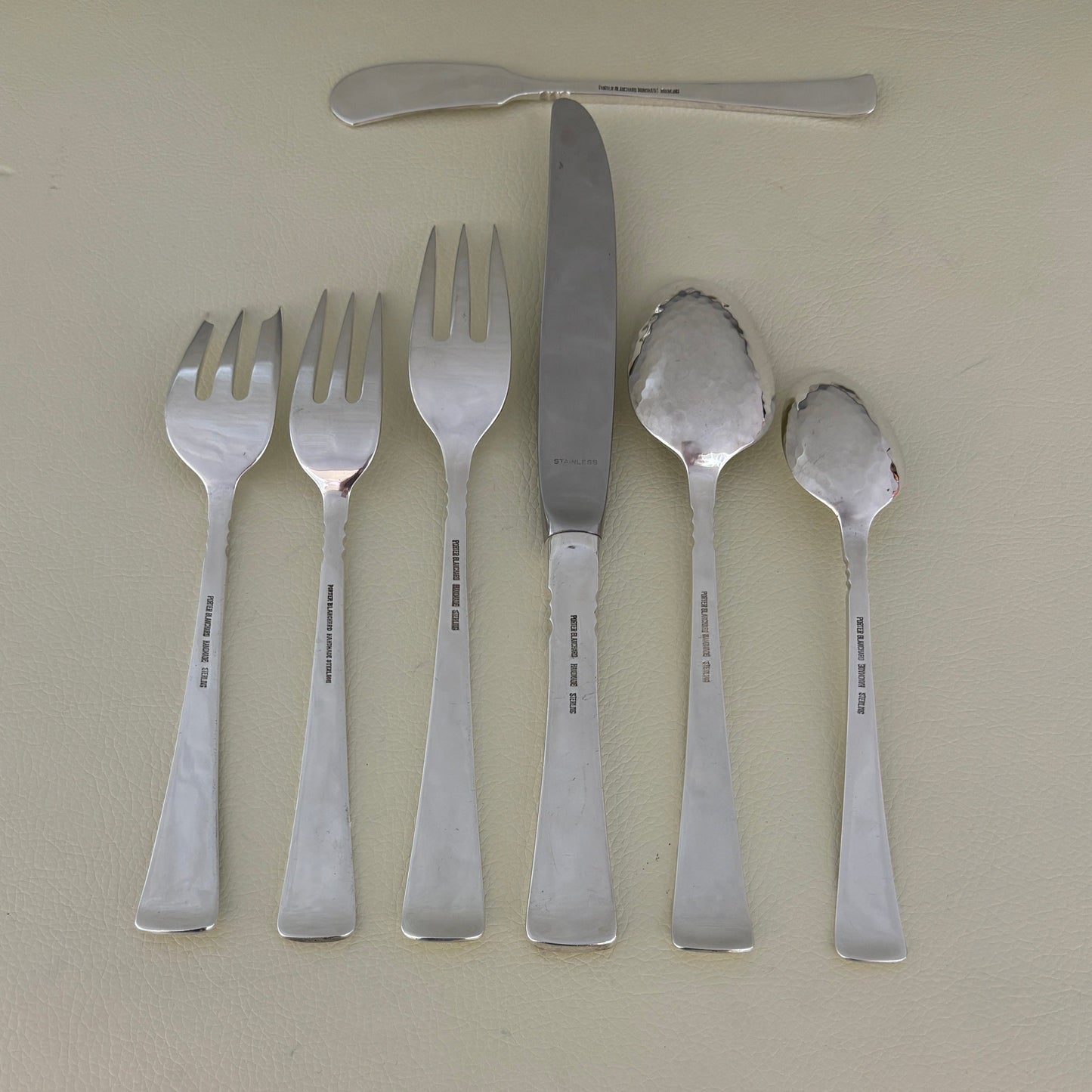 Estate Porter Blanchard Sterling Silver Flatware in the "Capri" Pattern Service of 12