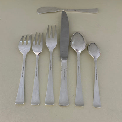 Estate Porter Blanchard Sterling Silver Flatware in the "Capri" Pattern Service of 12