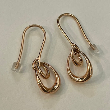 Estate Georg Jensen 18 kt. Gold Earrings "Offspring" by Jacqueline Rabun