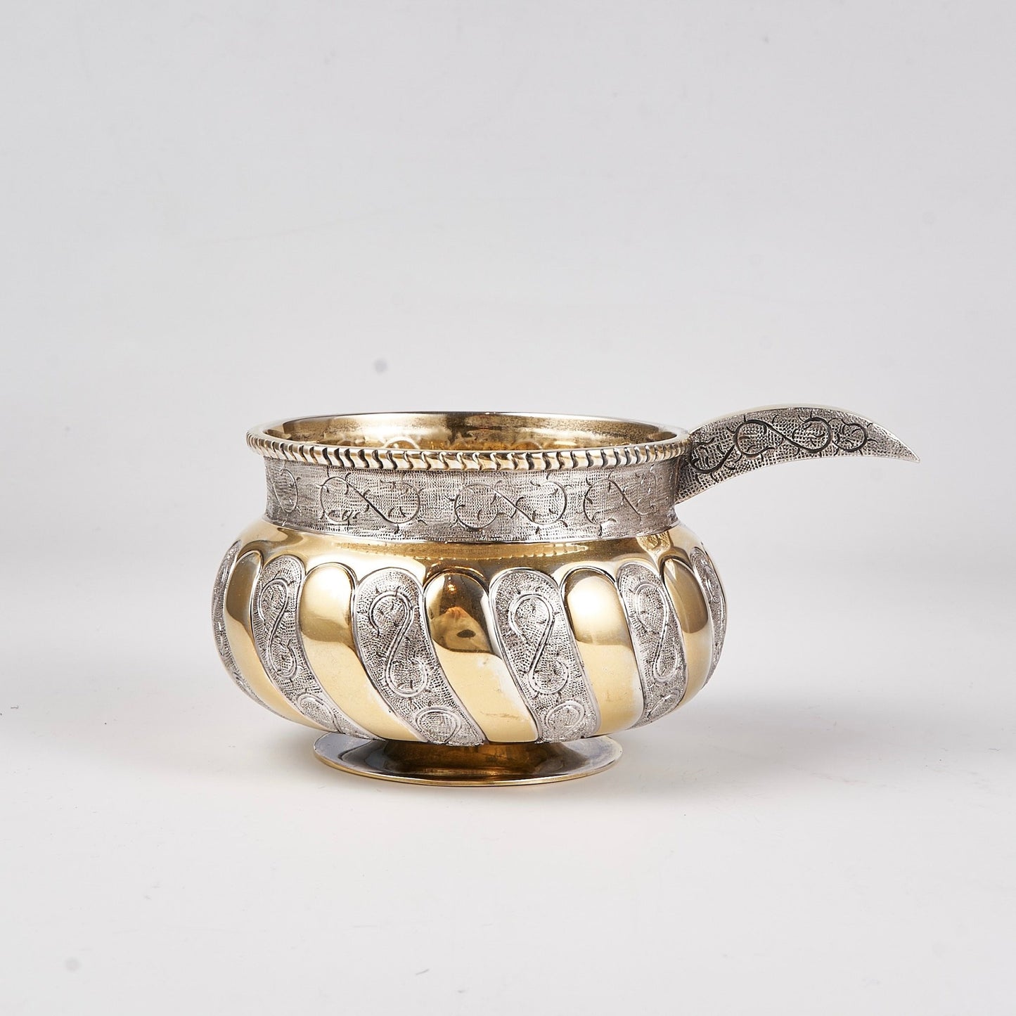 Estate Tane Sterling and Vermeil Vessel