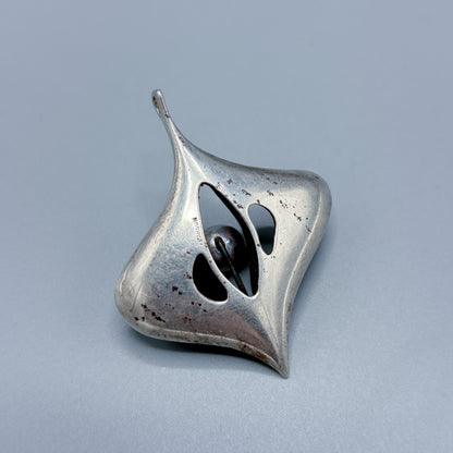 Estate Sterling Silver Ronald Hayes Pearson Tahitian Pearl Pendant