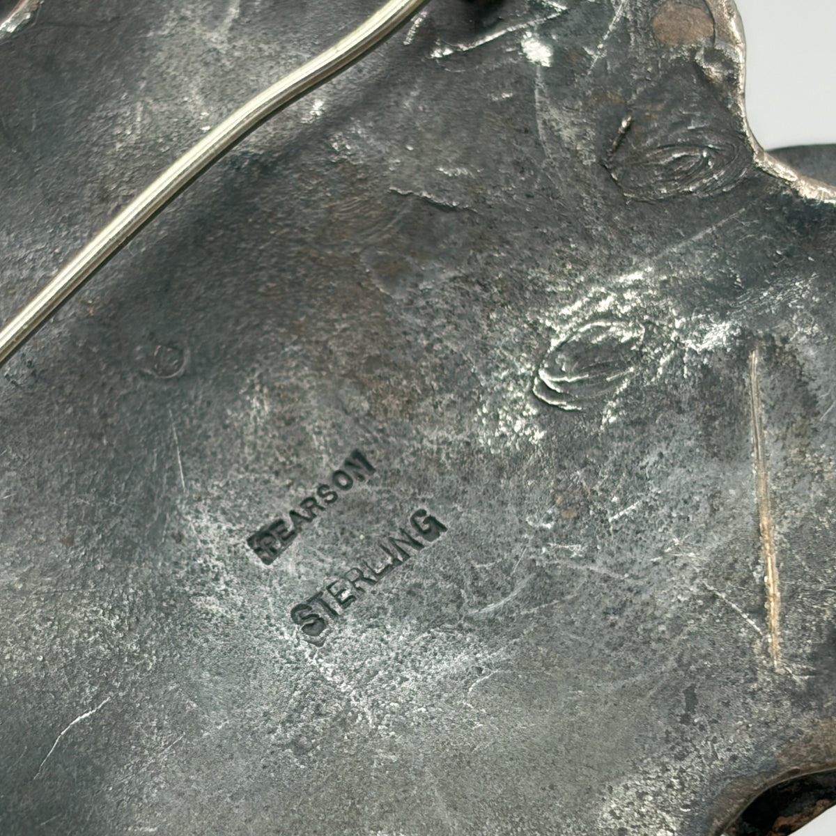 Estate Sterling Silver Ronald Hayes Pearson Snowflake Relief Brooch